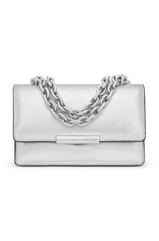 Tous geanta de piele AUDREE culoarea argintiu, 2002203055 imagine