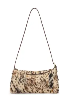 Tous geanta de piele FOLD culoarea bej, 2002306743 imagine