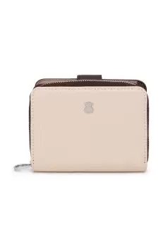 Tous portofel femei, culoarea bej imagine