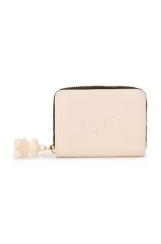 Tous portofel femei, culoarea bej imagine