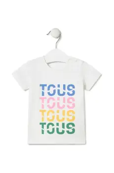 Tous tricou copii Logo culoarea alb, cu imprimeu, Logo.2202 imagine
