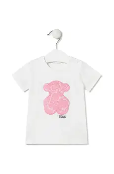 Tous tricou copii MKaos culoarea alb, MKaos.2202 imagine