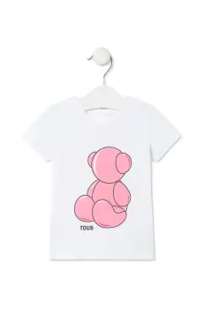 Tous tricou de bumbac pentru copii culoarea roz imagine