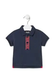 Tous tricou polo copii culoarea verde, cu imprimeu imagine