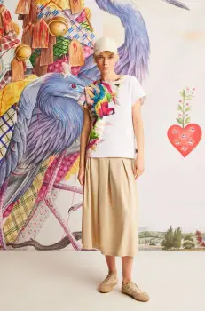 tricou din bumbac culoarea alb imagine