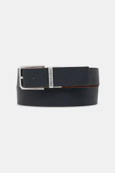 Trussardi curea de piele culoarea bleumarin, B353B000009N imagine