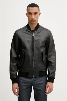 Trussardi geaca bomber de barbati din piele imagine
