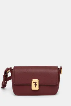Trussardi geanta de piele culoarea negru, Z601E106075N imagine