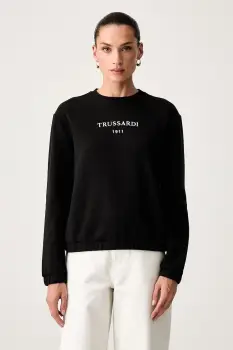 Trussardi hanorac pentru femei cu bumbac imagine