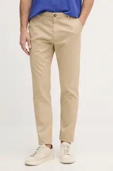 Trussardi pantaloni carrot barbati din bumbac cu elastan imagine