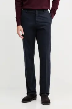 Trussardi pantaloni culoarea bleumarin, drept, P709M000019N imagine