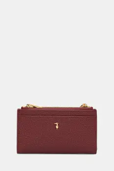 Trussardi portofel de piele culoarea bordo, I040E000071N imagine