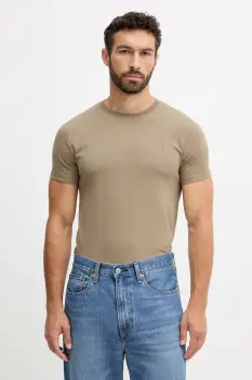 Trussardi tricou culoarea bej, uni, G0228000042N imagine