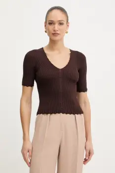 Twinset bluza cu volane pentru femei, cu vascoza imagine