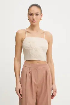 Twinset bluza pentru femei, cu bumbac imagine