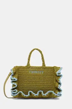 Twinset geanta crossbody pentru femei impletita imagine