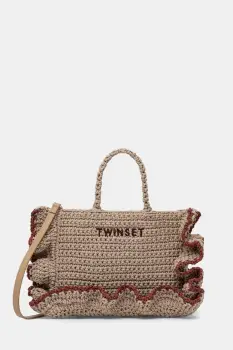 Twinset geanta crossbody pentru femei impletita imagine
