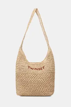 Twinset geanta de plaja pentru femei impletita imagine