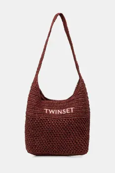 Twinset geanta de plaja pentru femei impletita imagine