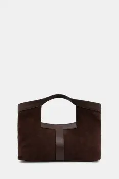 Twinset geanta shopper pentru femei din piele intoarsa imagine