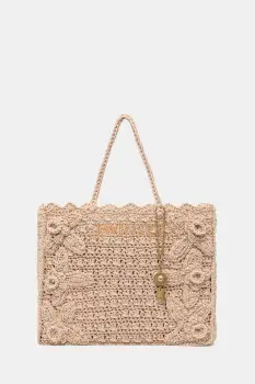 Twinset geanta shopper pentru femei impletita imagine