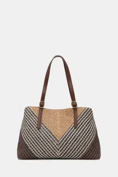 Twinset geanta tote pentru femei impletita imagine