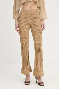 Twinset pantaloni de bumbac imagine