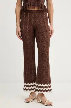 Twinset pantaloni de bumbac imagine