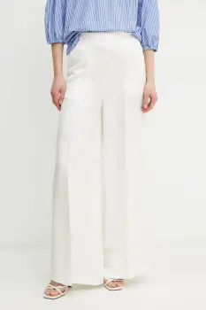 Twinset pantaloni din amestec de in imagine