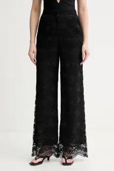 Twinset pantaloni palazzo pentru femei, cu bumbac imagine