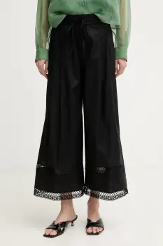 Twinset pantaloni pentru femei, cu bumbac imagine