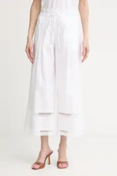 Twinset pantaloni pentru femei, cu bumbac imagine