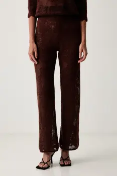 Twinset pantaloni pentru femei cu lana imagine
