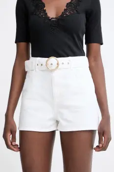 Twinset pantaloni scurti de dama din denim imagine