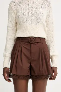 Twinset pantaloni scurti eleganti pentru femei, din bumbac cu elastan imagine
