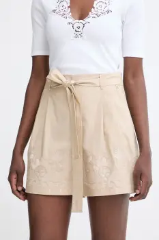 Twinset pantaloni scurti pentru femei, din bumbac cu elastan imagine