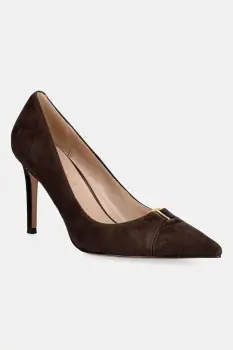 Twinset pantofi cu toc stiletto din piele intoarsa imagine