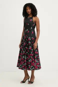 Twinset rochie evazata din bumbac imagine