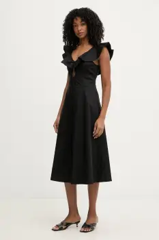 Twinset rochie evazata din bumbac cu elastan imagine