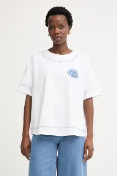 Twinset tricou de dama din bumbac imagine