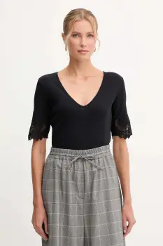 Twinset tricou din bumbac imagine