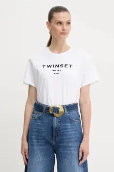 Twinset tricou din bumbac imagine
