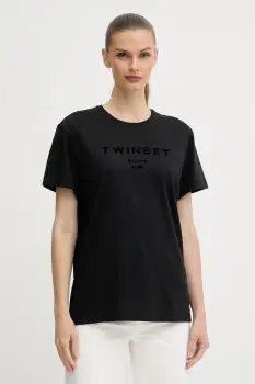 Twinset tricou din bumbac imagine