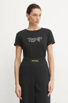 Twinset tricou din bumbac imagine