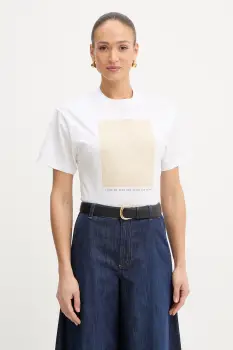 Twinset tricou din bumbac imagine