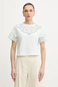 Twinset tricou din bumbac imagine