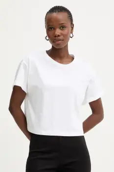 Twinset tricou oversized pentru femei, din bumbac imagine