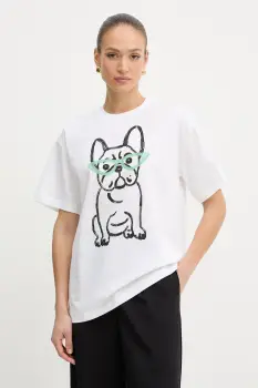 Twinset tricou pentru femei, din bumbac imagine