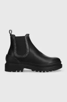 U.S. Polo Assn. botine BRUNA femei, culoarea negru, cu toc plat, BRUNA012W/CY1 imagine