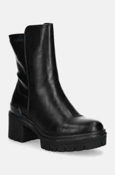 U.S. Polo Assn. botine HALEY femei, culoarea negru, cu toc drept, HALEY005W/DY1 imagine